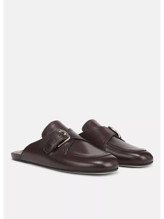 Vince Shoes - New Vince Minetta Leather Loafer Mule Chili Brown Sz 6.5